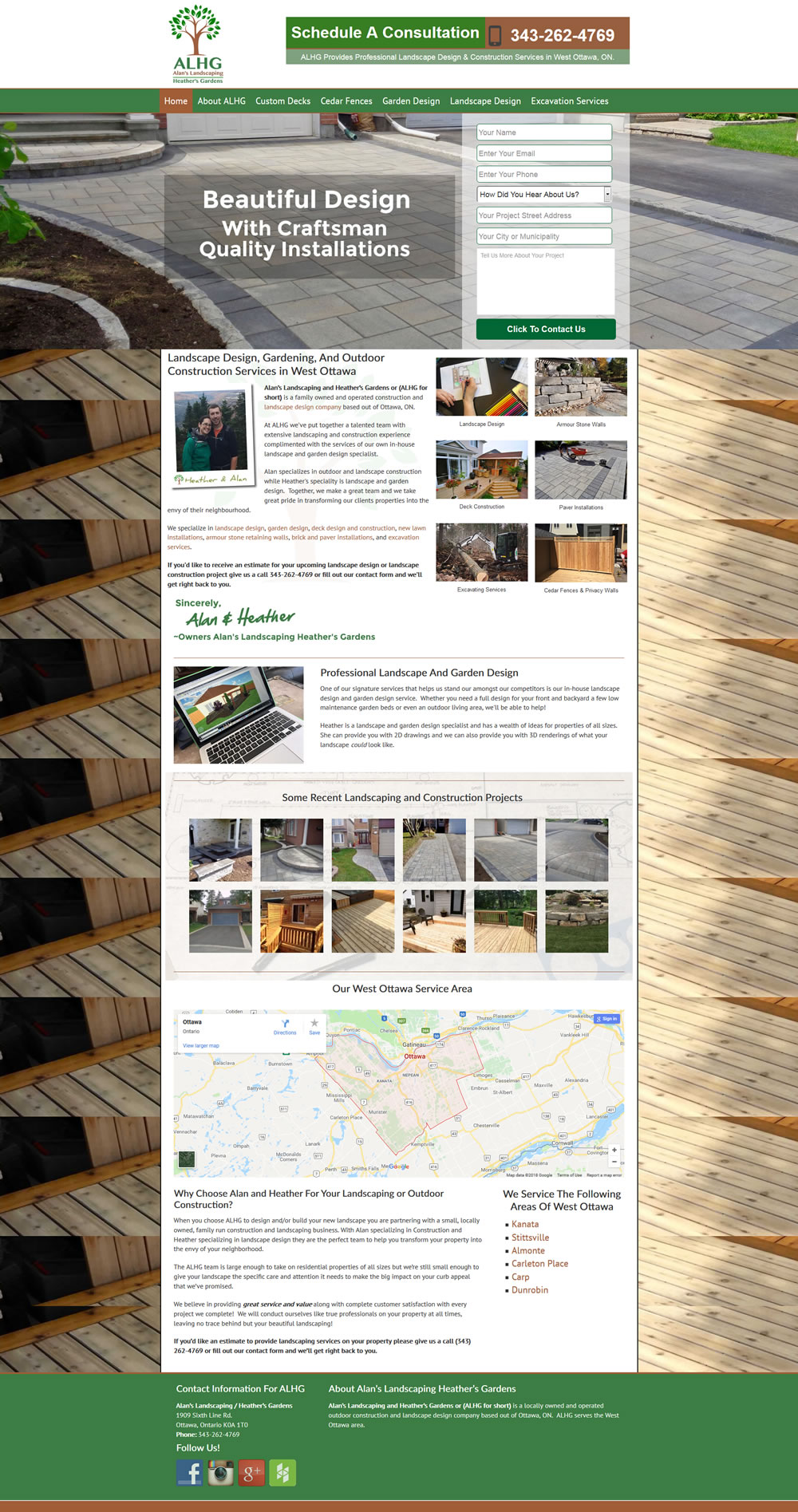 Website Design For Landscape Contractors