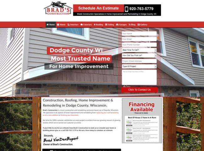 Website Design For General Contractors