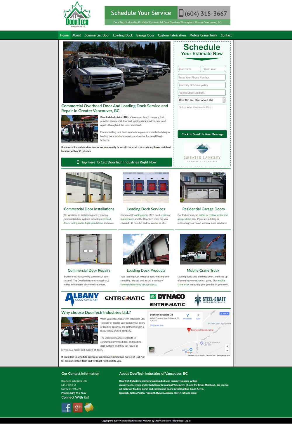 Website Design For Commercial Door Companies